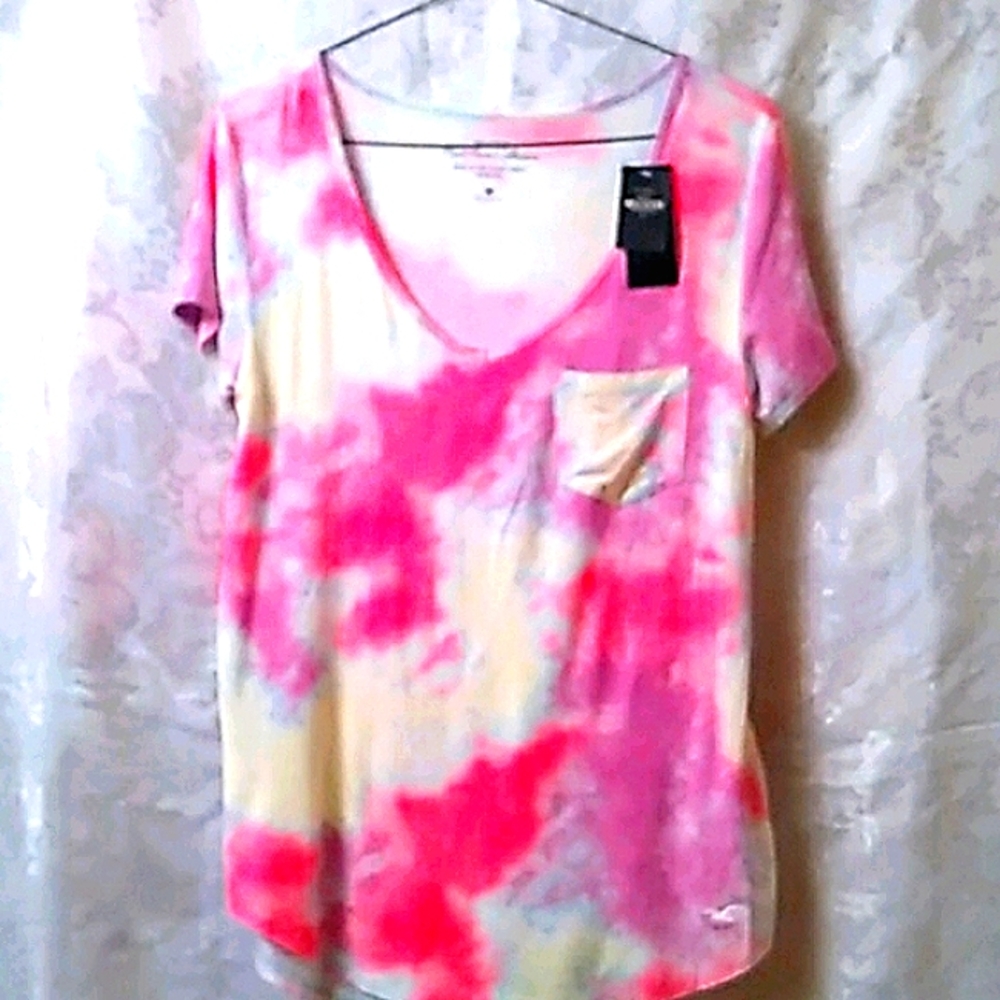 NWT Hollister top, rainbow color small